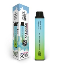 Hookah Legend 3500 Blueberry Bubblegum - jednorazówka