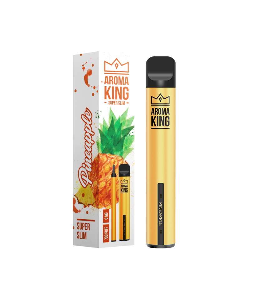 Hookah Super Slim 700 Pineapple - jednorazówka