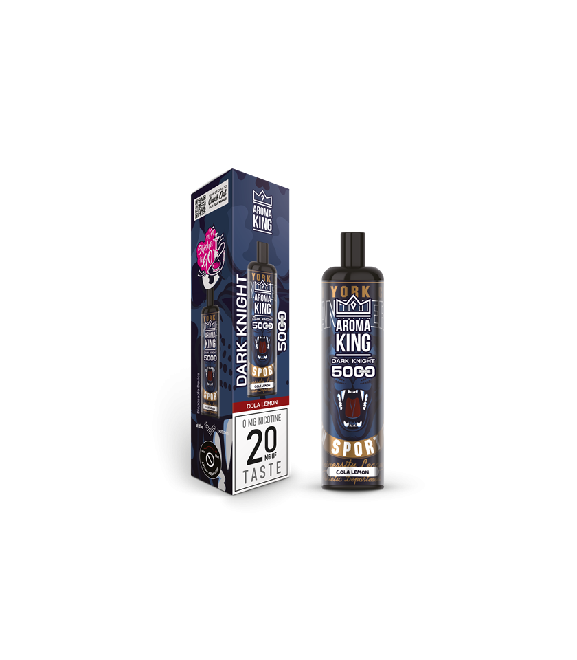 Hookah Dark Knight 5000 Cola Lemon - jednorazówka