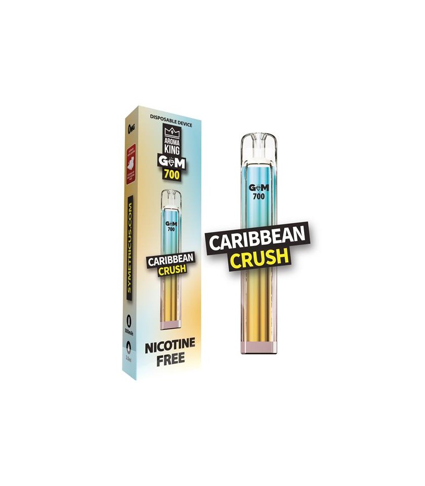 Hookah GEM 700 Caribbean Crush - jednorazówka