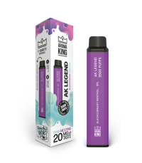 Hookah Legend 3500 Blackcurrant Menthol - jednorazówka bez nikotyny