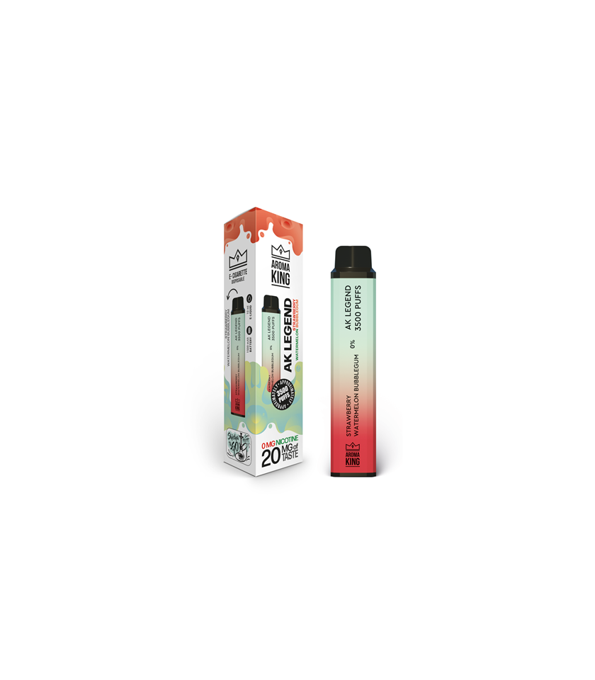 Hookah Legend 3500 Strawberry Watermelon Bubblegum - jednorazówka